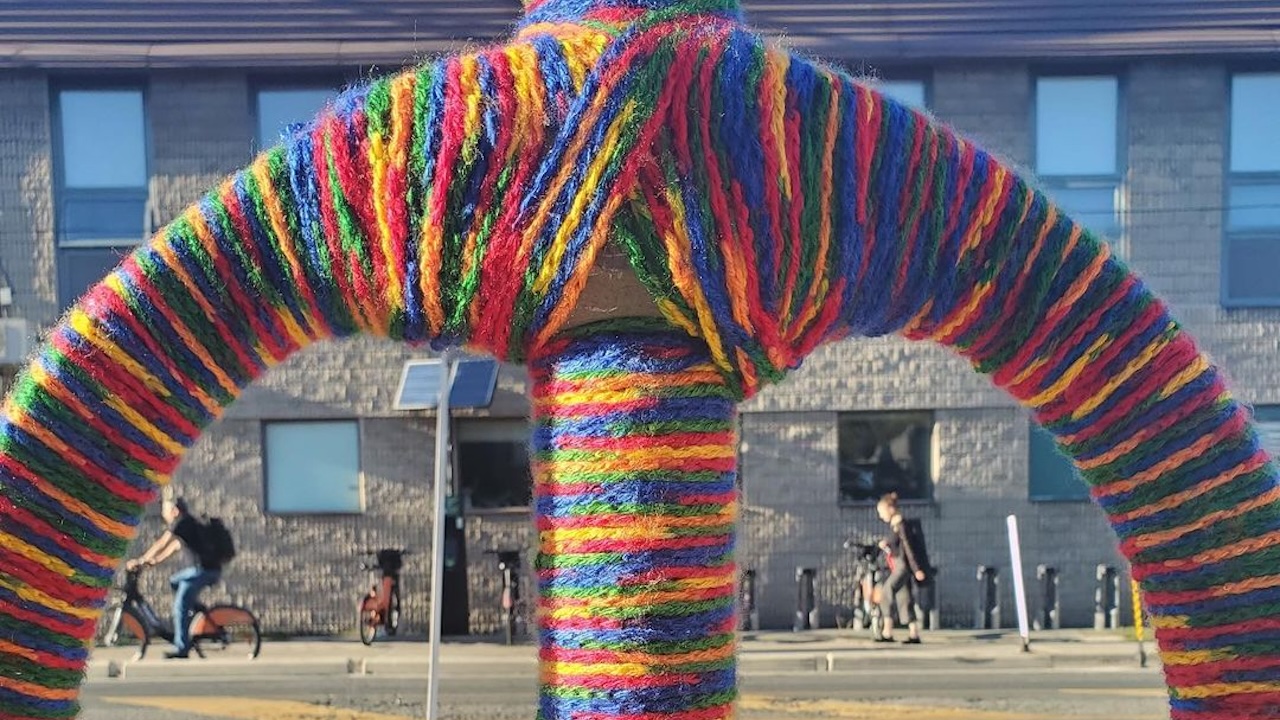 A Toronto artist is 'yarn bombing' the city (and people have mixed