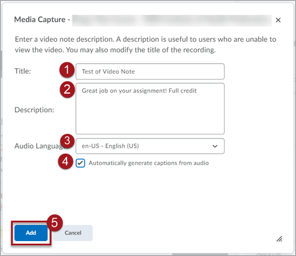 Video Notes D2L Brightspace Help For Faculty