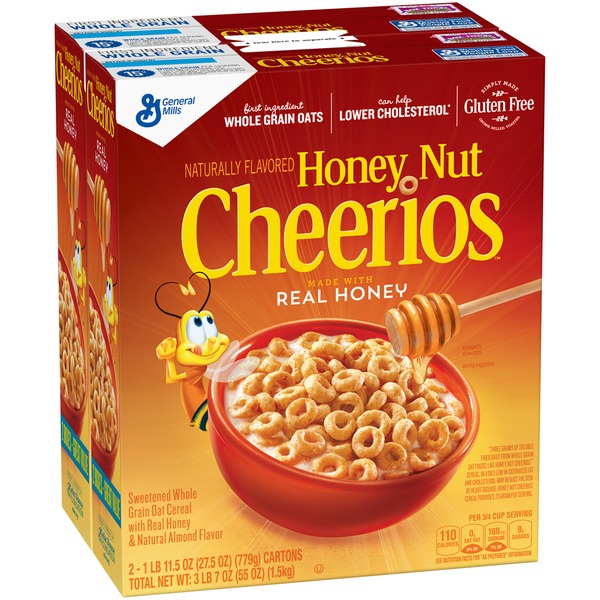 Honey Nut Cheerios Cereal (27.5 oz) from Costco Instacart