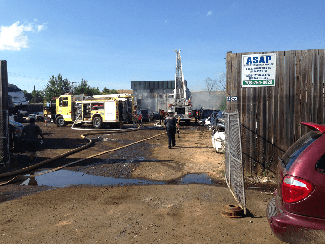 Fire breaks out near Prince William landfill