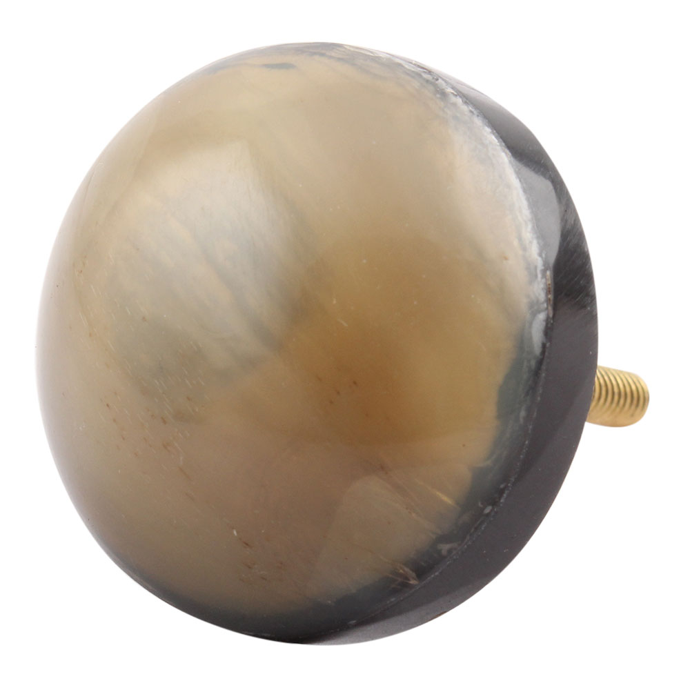Brown Round Horn Knobs