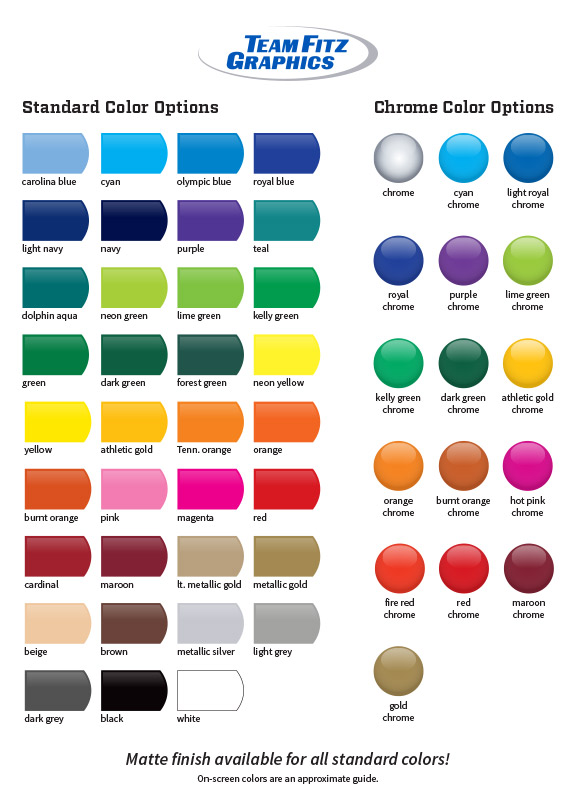 Award Decals Team Fitz Graphics