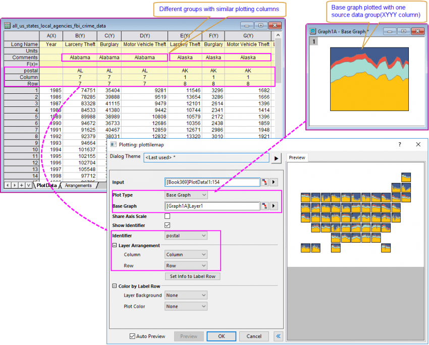 Help Online Origin Help Tile Grid Map