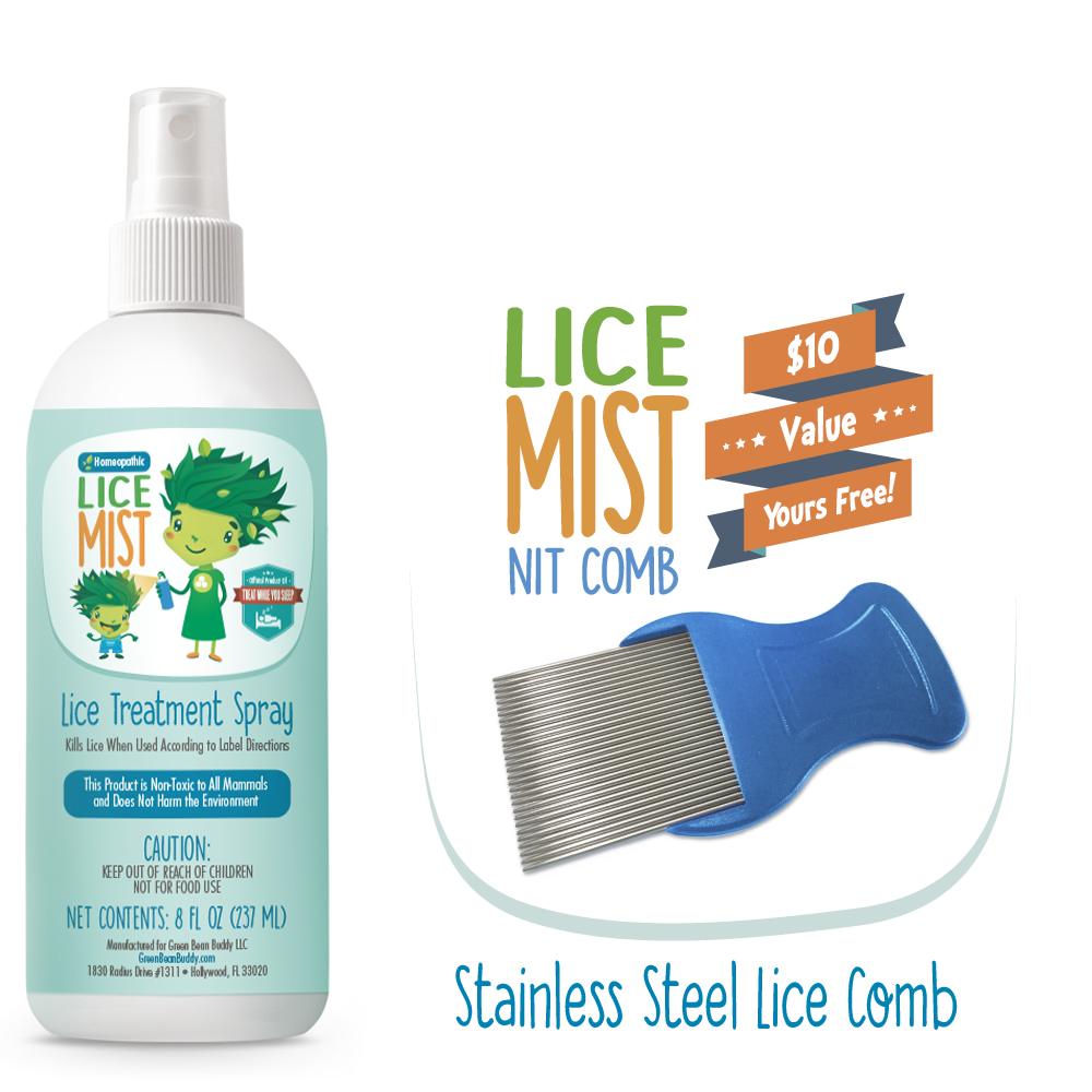 Homeopathic Lice Treatment Spray, Child Safe and No Pyrethrin