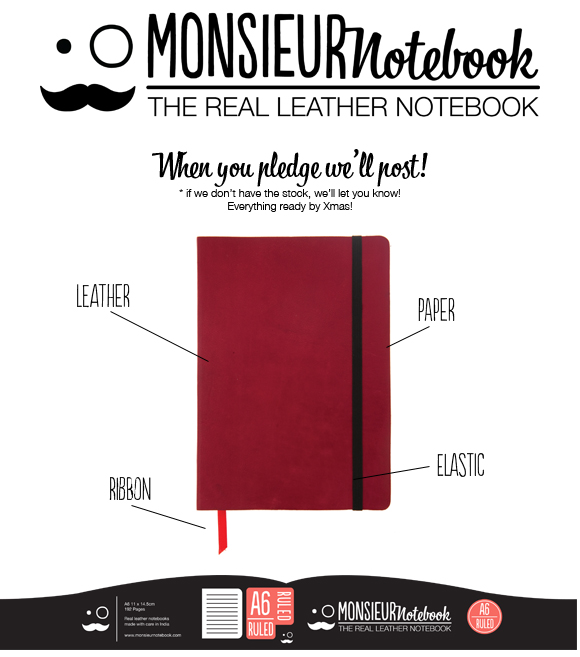 Monsieur Notebooks A real leather alternative to Moleskine Indiegogo