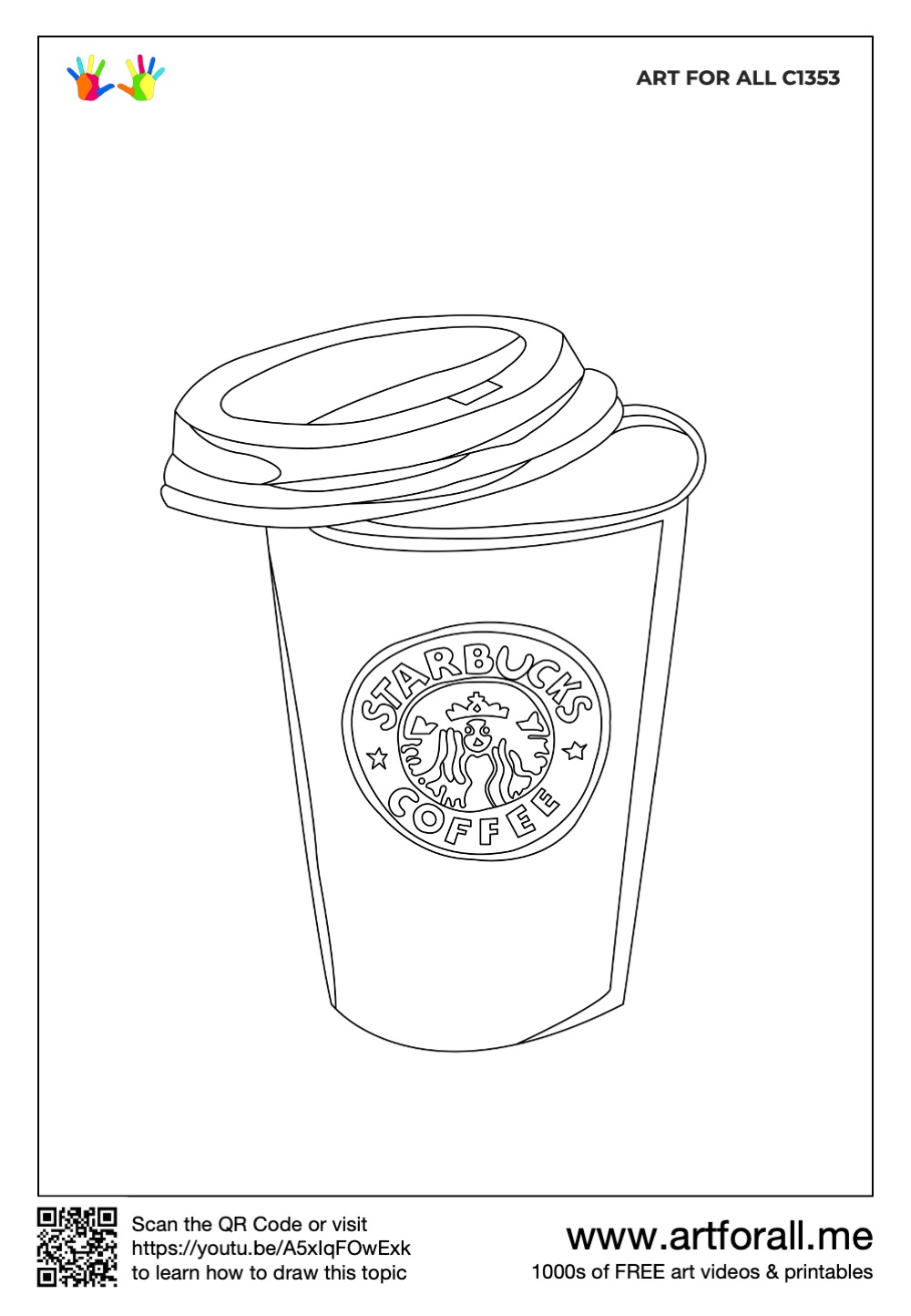 Starbucks Coffee Drawing