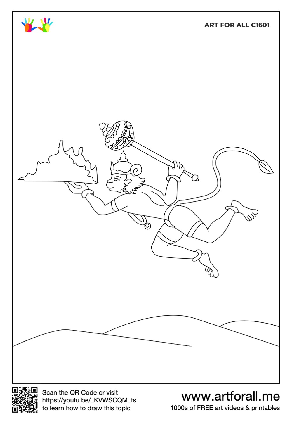 Discover 83+ easy sketch of hanuman best in.eteachers