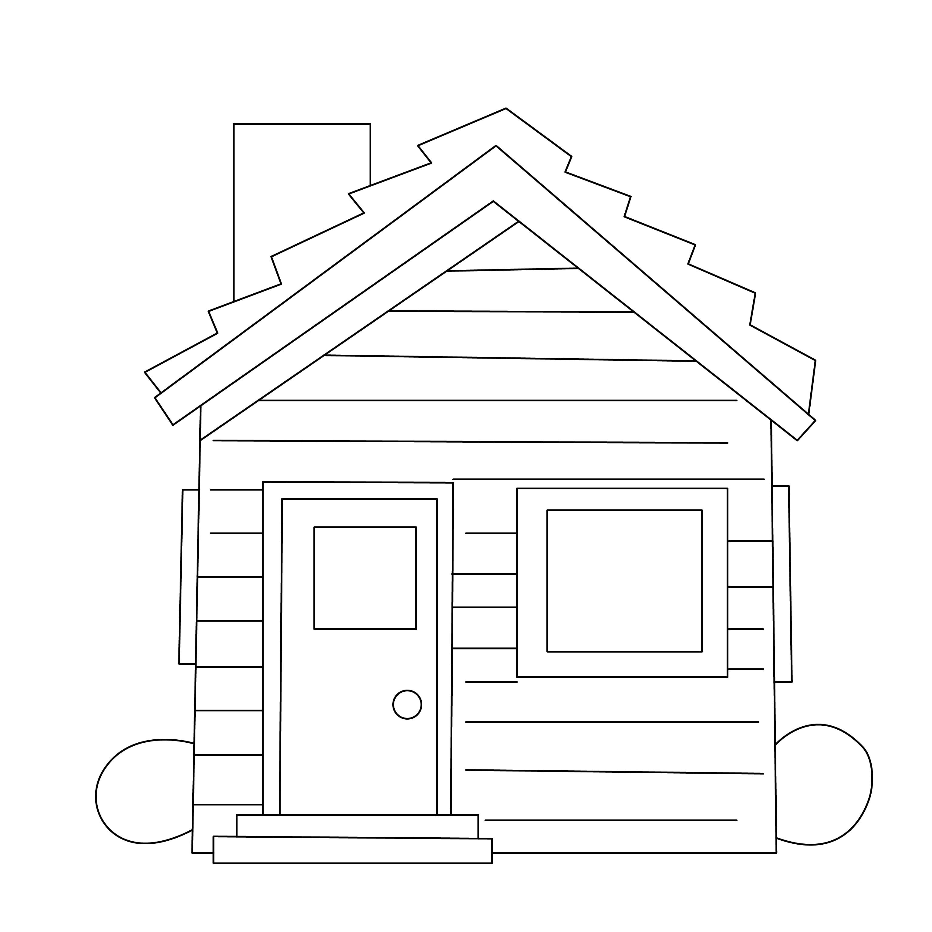 How to draw a house emoji