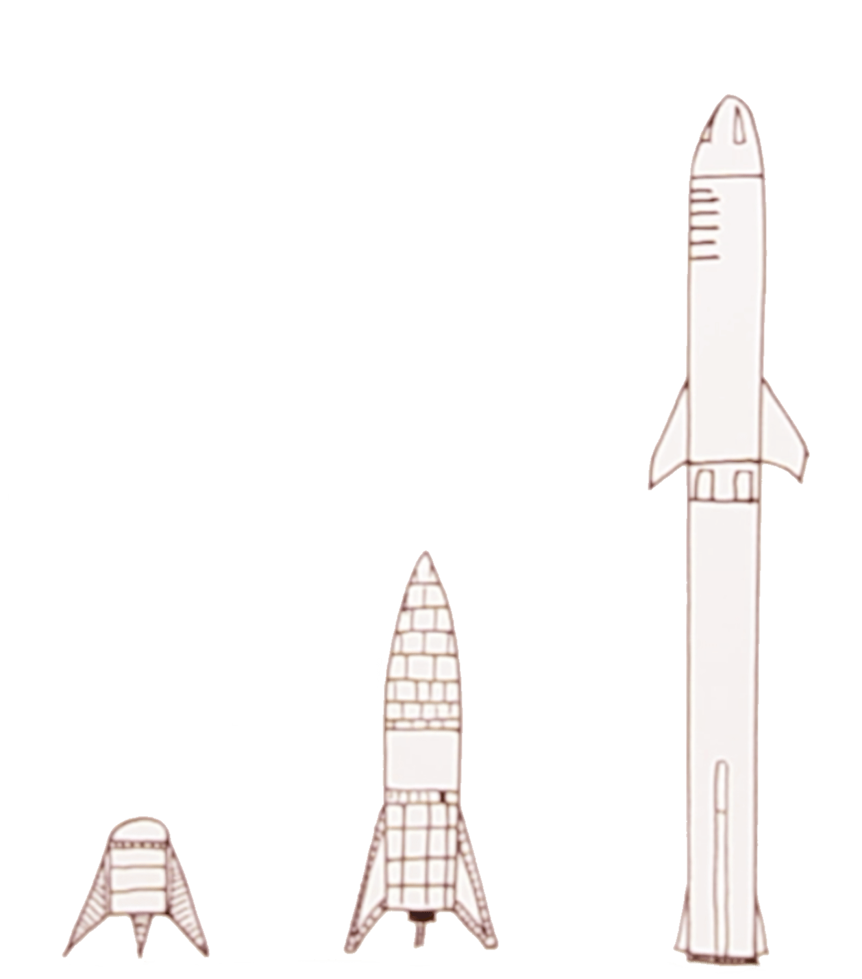 SpaceX Starship Drawing