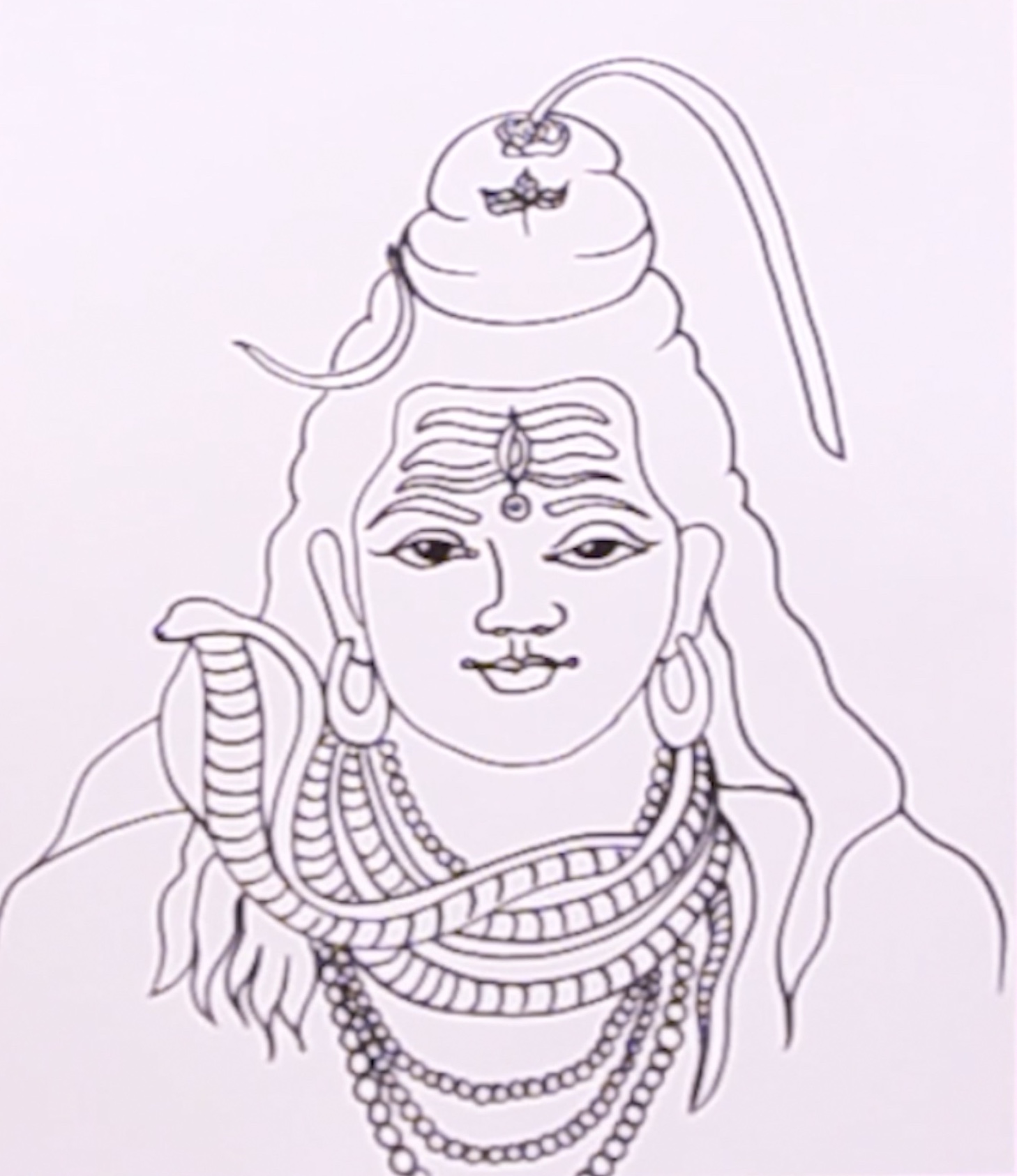 How to draw Lord Shiva (Maha Shivratri)