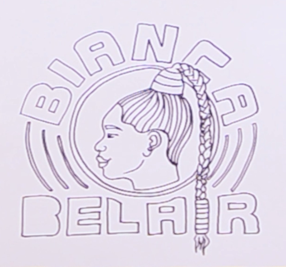 How to draw the Bianca Belair logo (WWE)
