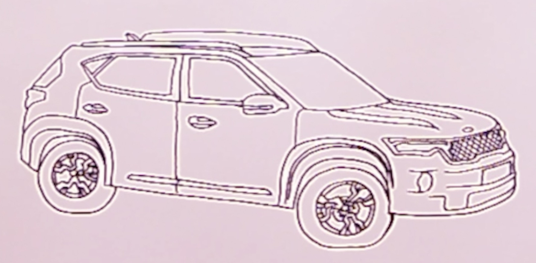 How to draw Kia Car