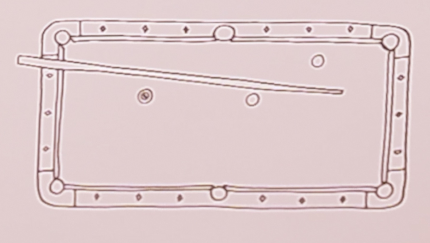 How to draw a Billiards / Pool game table, balls and cues