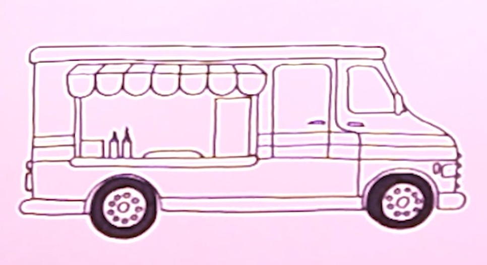 How to draw a Food Truck