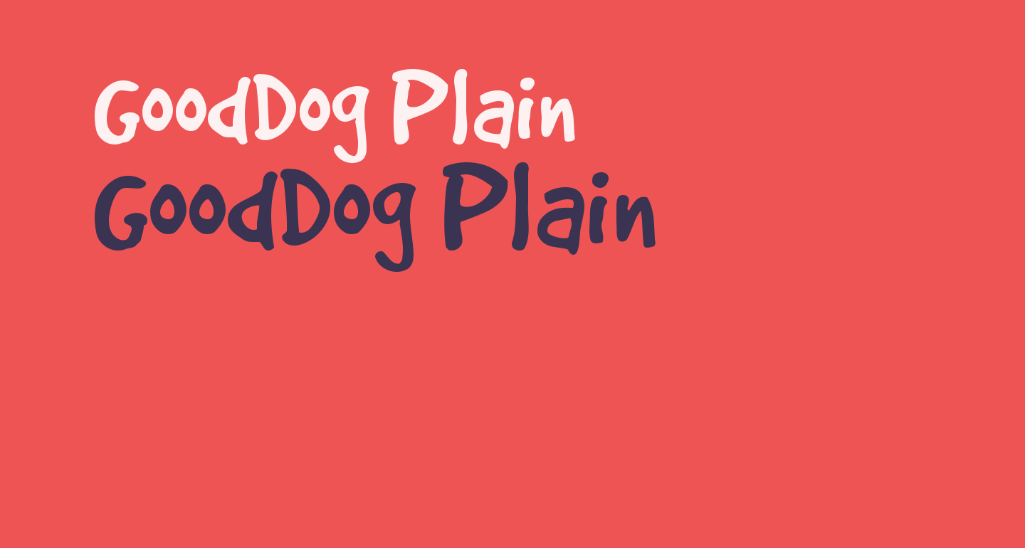 GoodDog Plain free Font What Font Is