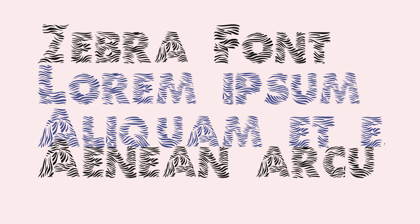 Zebra free Font What Font Is