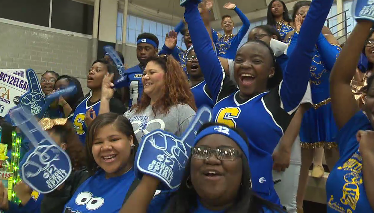 School Spirit visits Flint Southwestern Academy on second