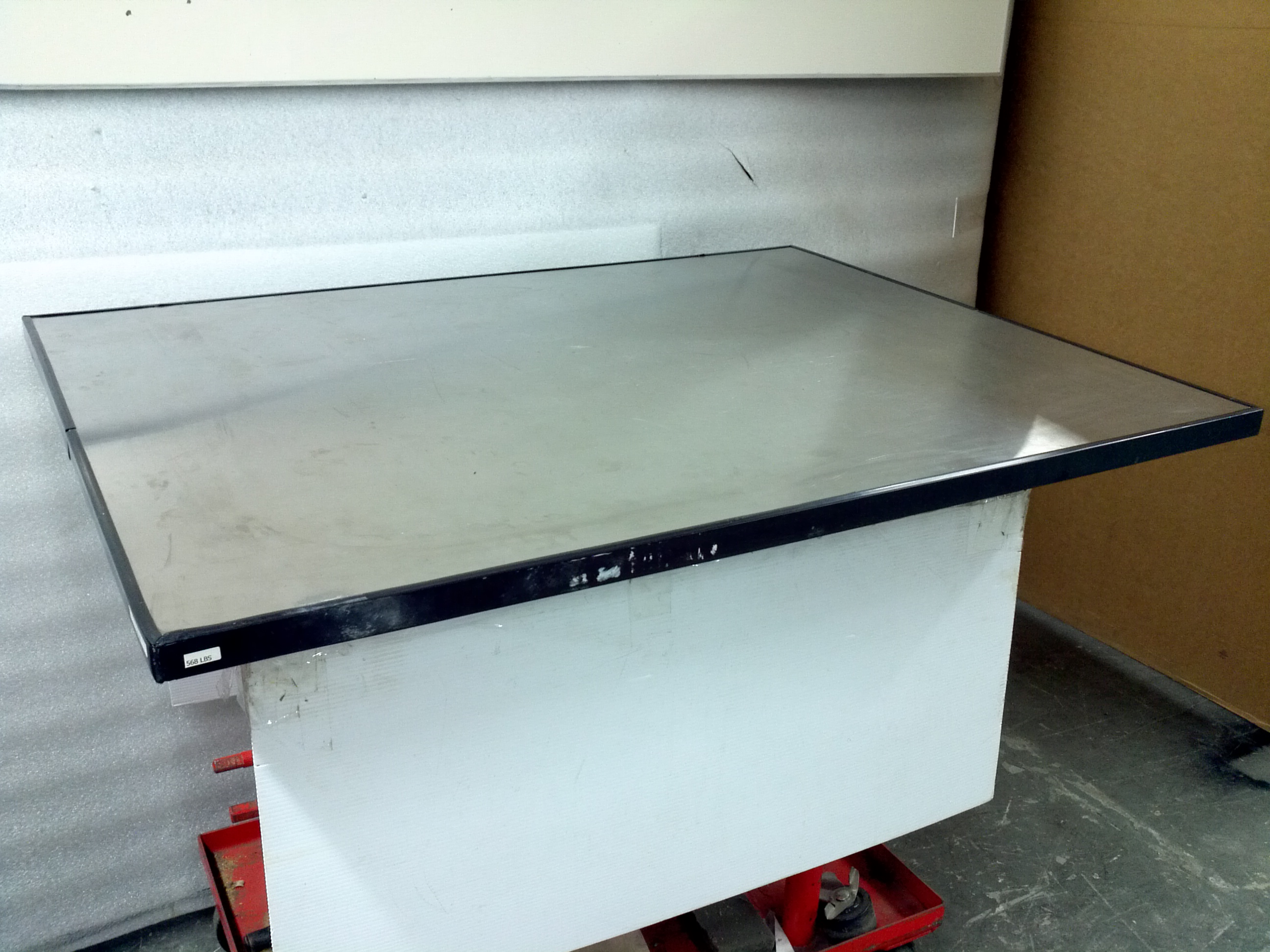 Stainless Steel Laminated Table Top 47 x 36 Inch 30mm thick Optical