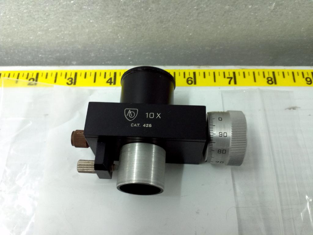 American Optical 426 10X Filar Micrometer Eyepiece Microscope