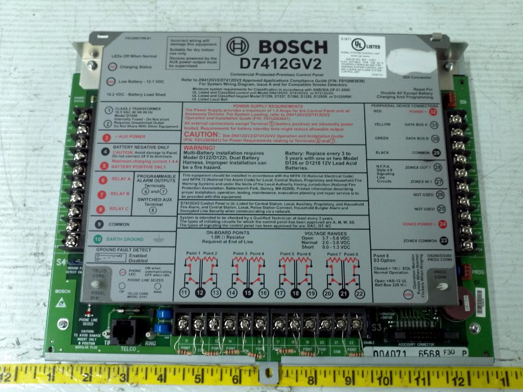 Bosch D7412GV2 Alarm Control Panel - Electrical Supplies - BMI Surplus