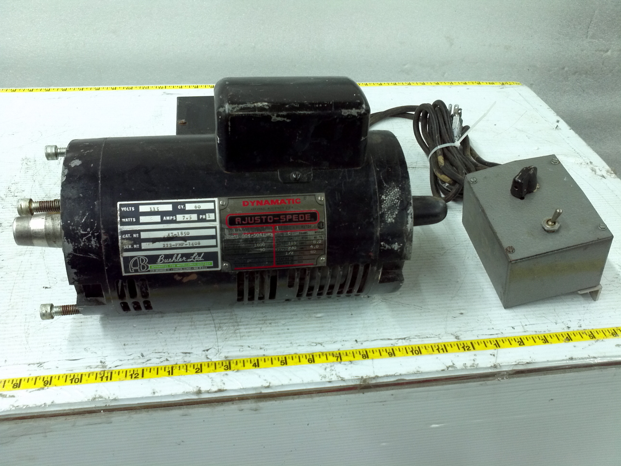 Dynamatic Clutch AdjustoSpede Motor Motors and Controllers BMI Surplus