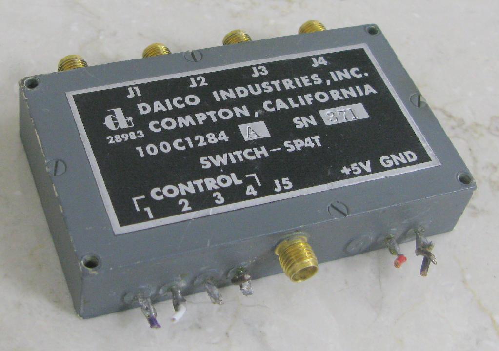 Switch Radio Frequency Transmission Line SP4T Coaxial Microwave BMI