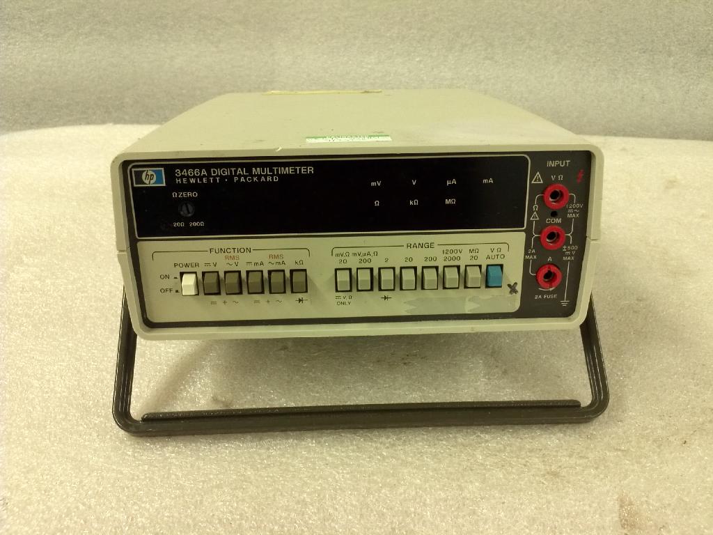 Hewlett Packard (HP) 3466A Digital Multimeter Meters BMI Surplus