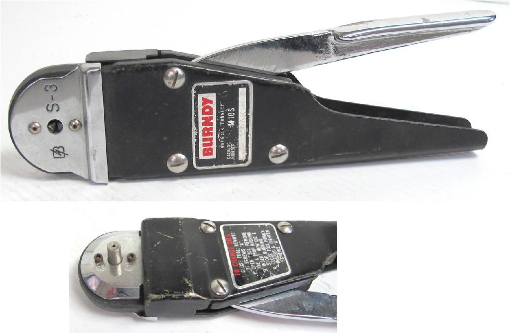 Burndy M10S Crimp Tool with S3 Die SL29 locator Crimp Insertion and
