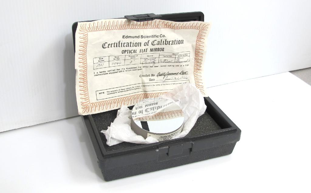 Edmund Scientific 1921 Optical Flat Mirror, 3 in. Optical Mirrors