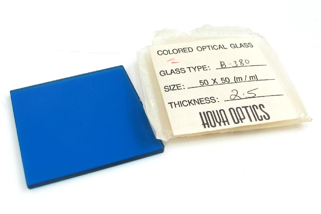 Hoya B380 Colored Optical Glass Filter, 50mm Filters Iris Diaphragms