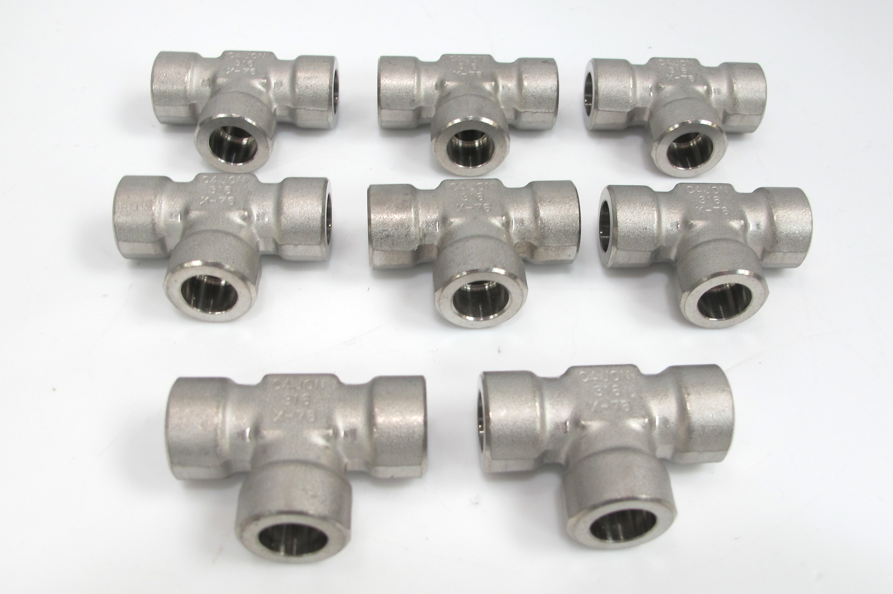Cajon Stainless Steel 316 X76 Pipe Fittings Lot of 8 Plumbing
