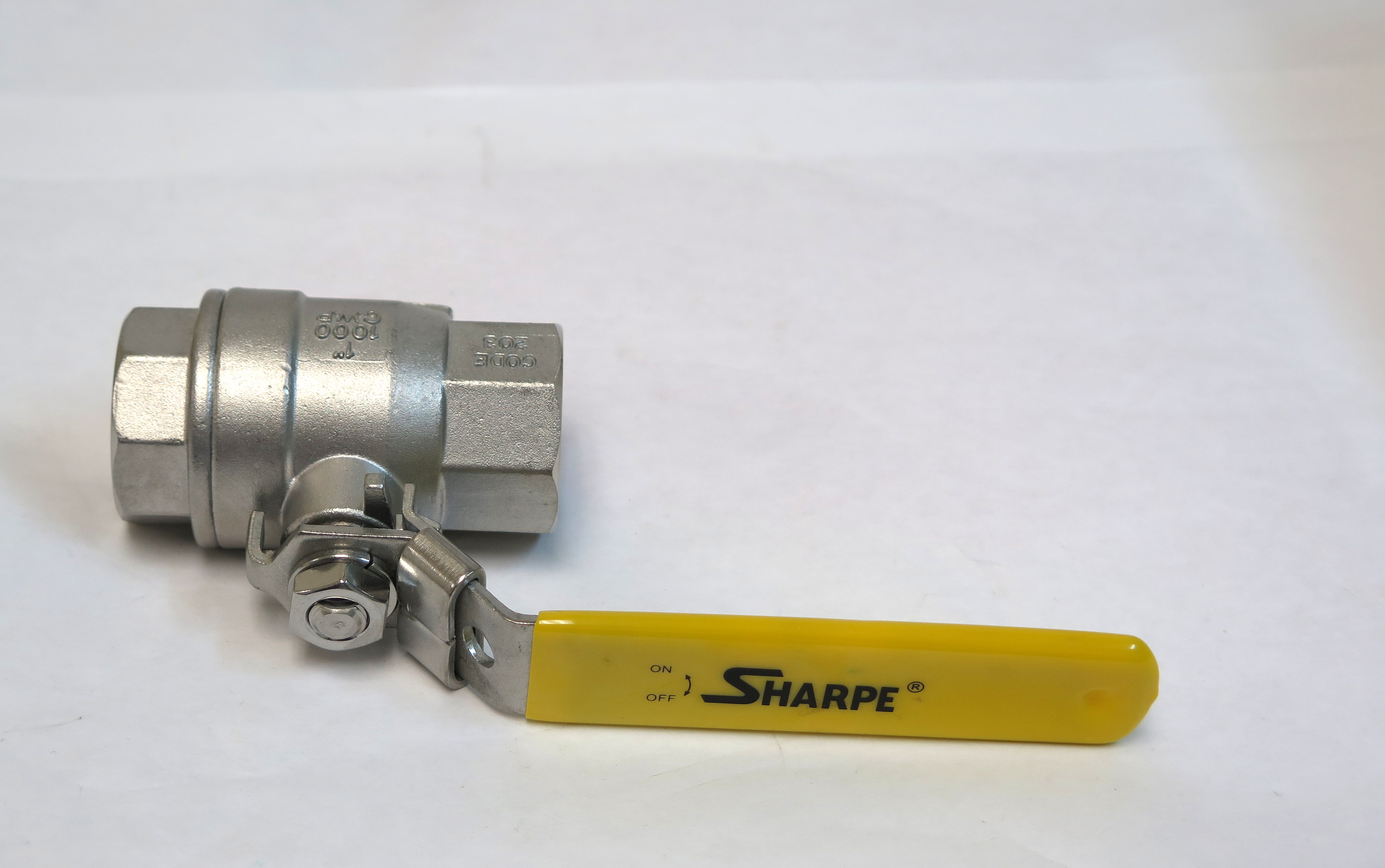 Sharpe Series 50M76 Threaded Full Port Ball Valve CF8M Lab