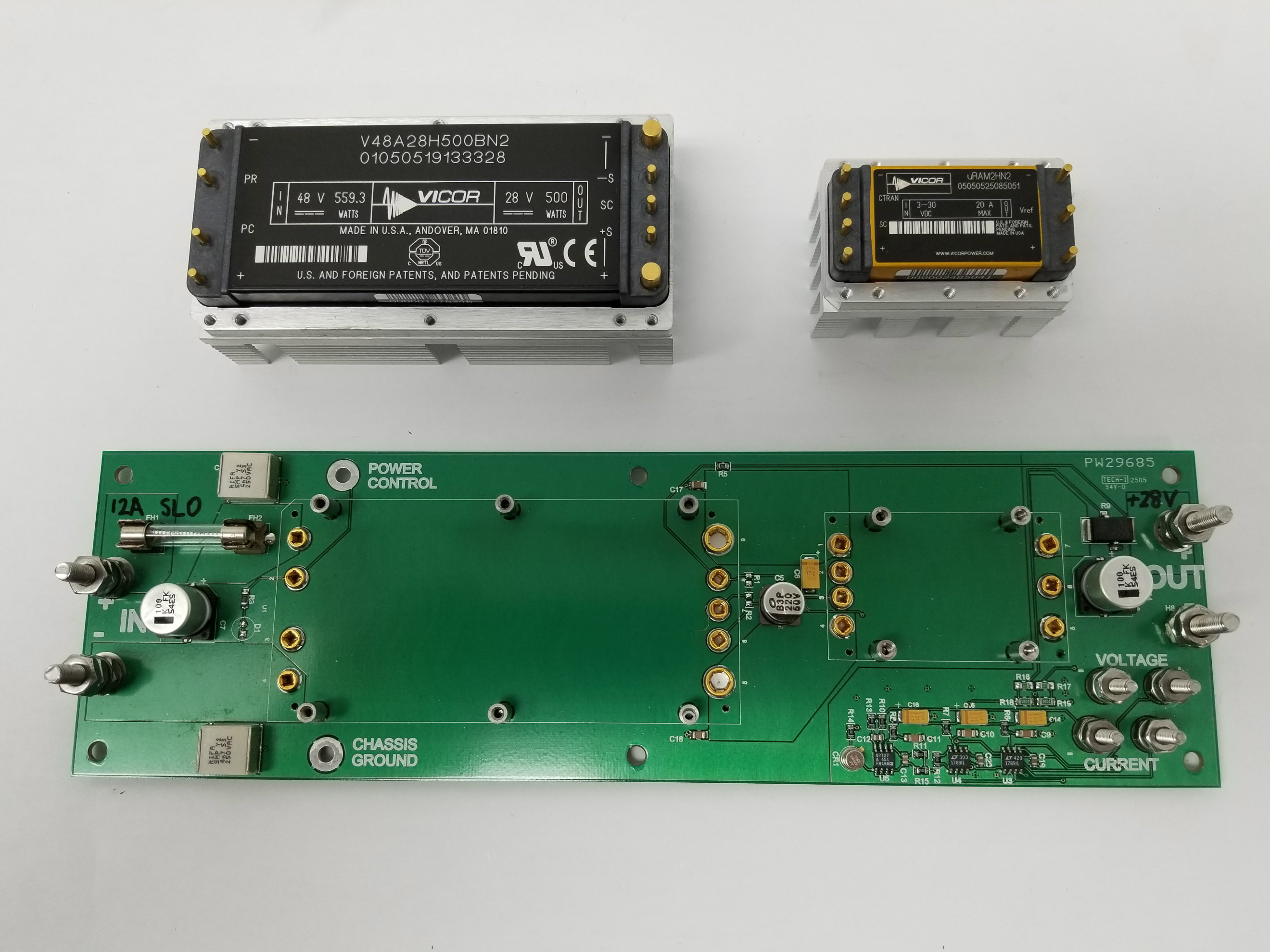 DCDC Converter Board 48V in 28V out Modular Power Supplies BMI Surplus
