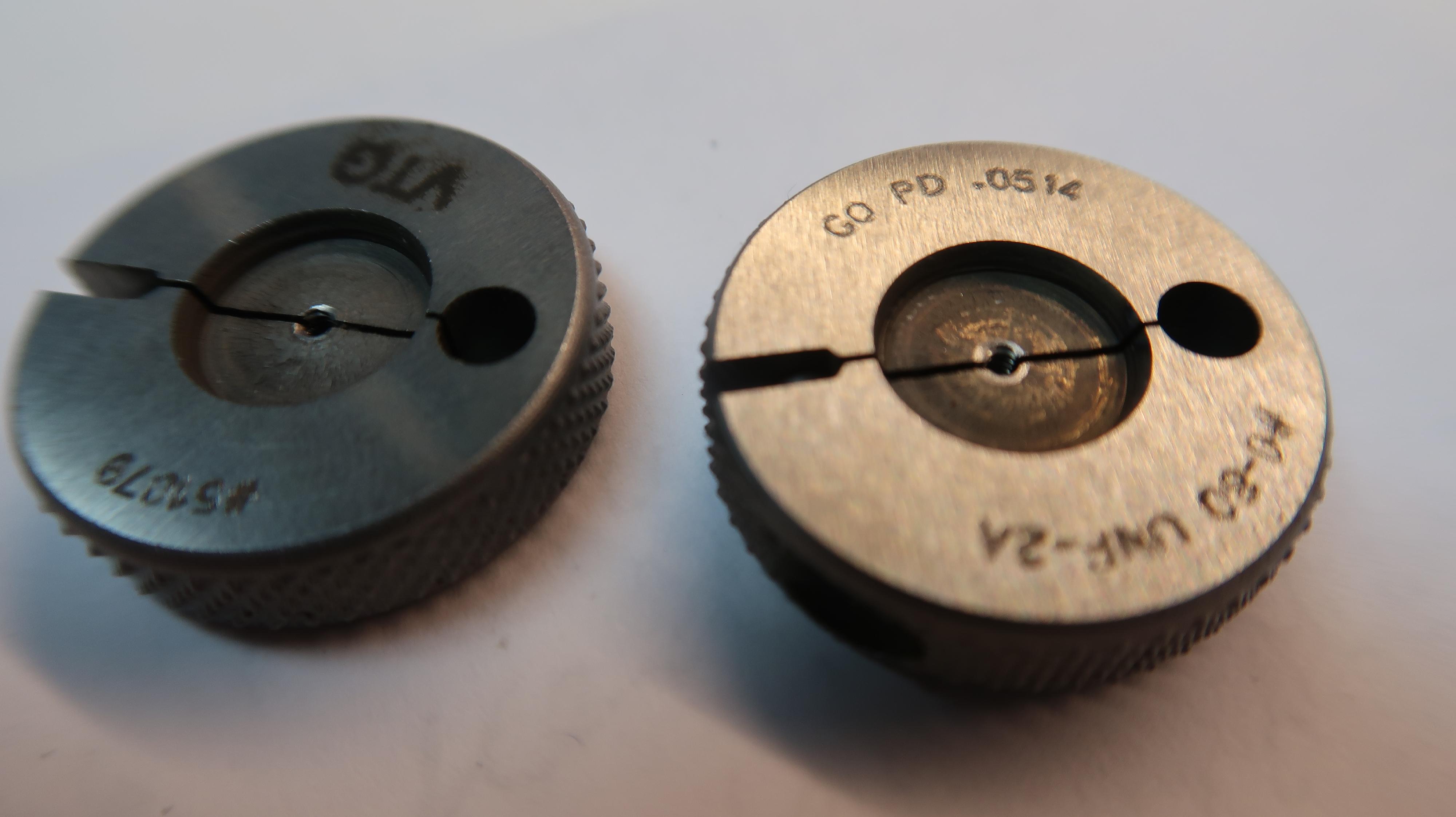 Vermont Gage No. 080 Thread Ring Thread Go Gage Class 2A