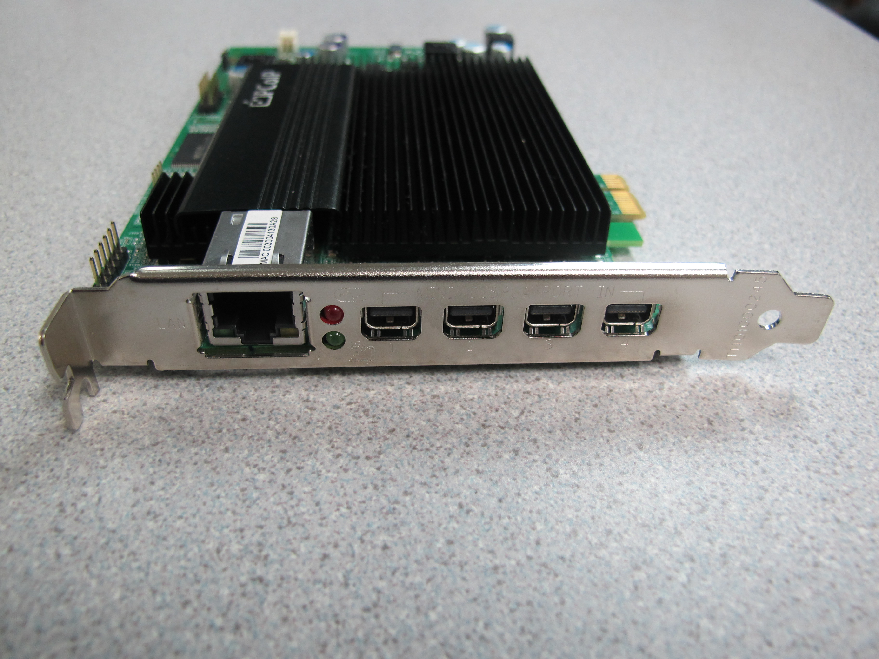 Dell 4Port PCIExpress Quad Mini DisplayPort PCoIP Remote Access Card