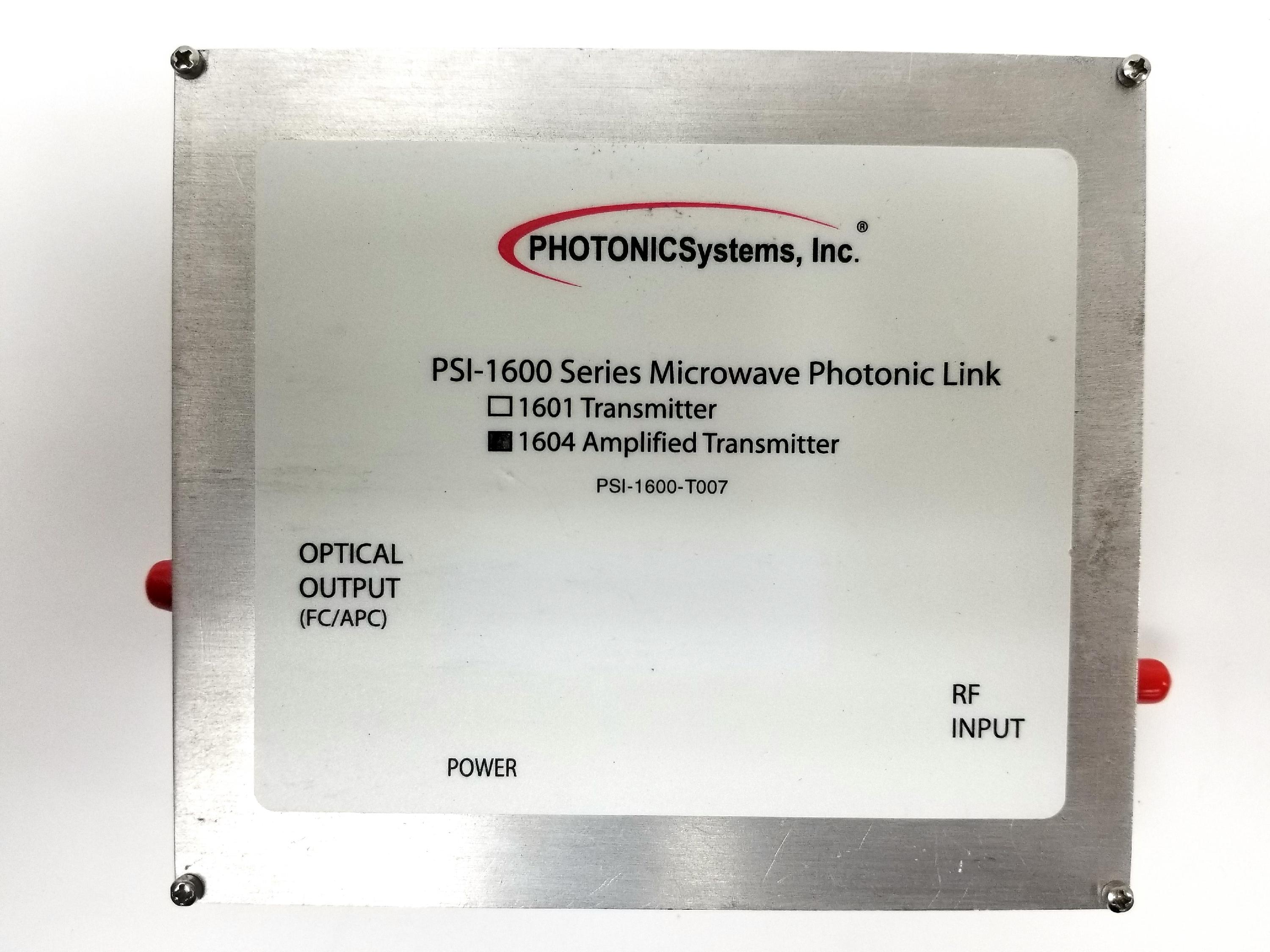 Photonic Systems PSI1600/1604 Microwave Photonic Link Amplified