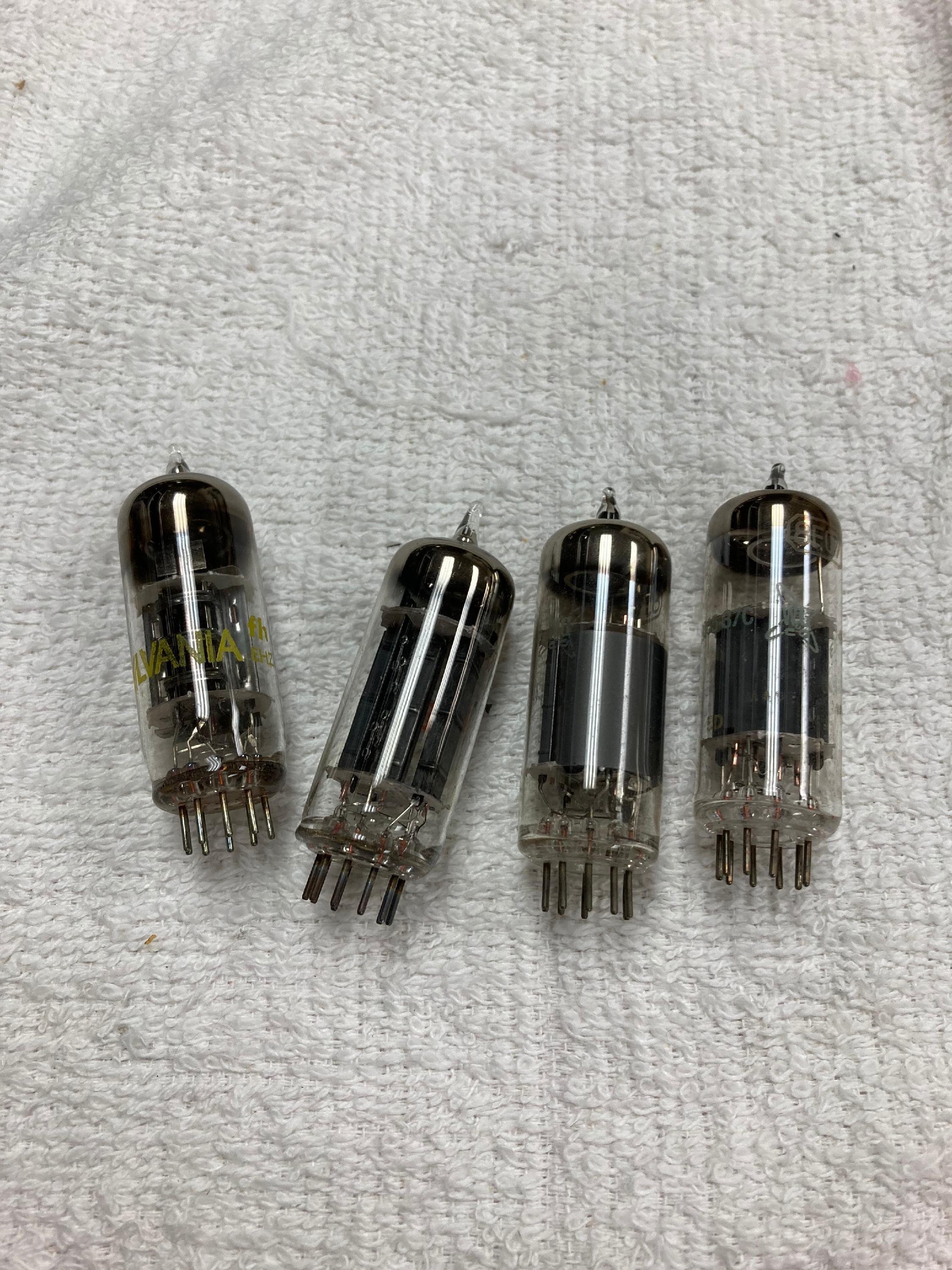 Lot of 4 8JV8 Vacuum Tubes Vacuum Tubes BMI Surplus