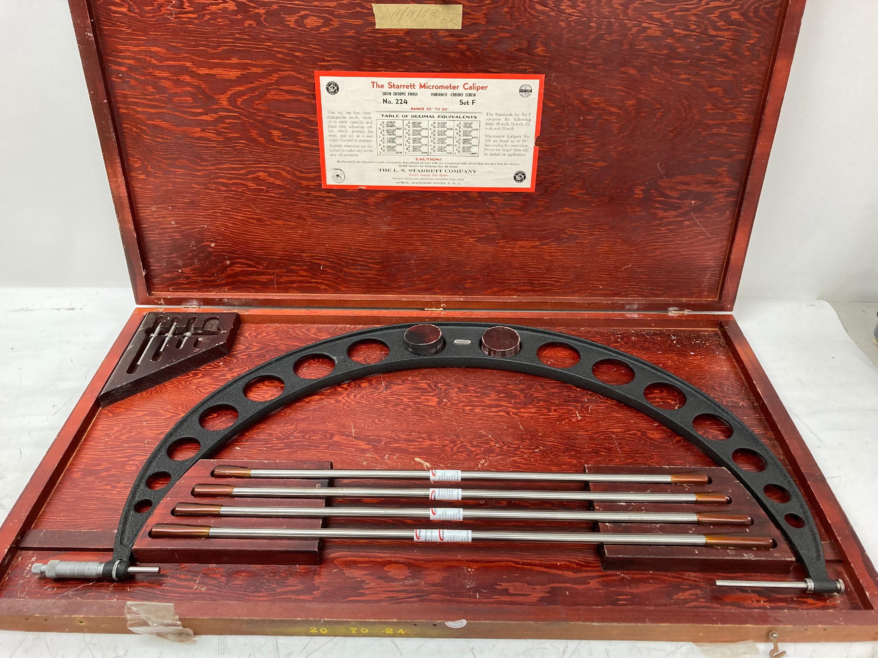 Starrett 224 Micrometer Caliper BMI Surplus