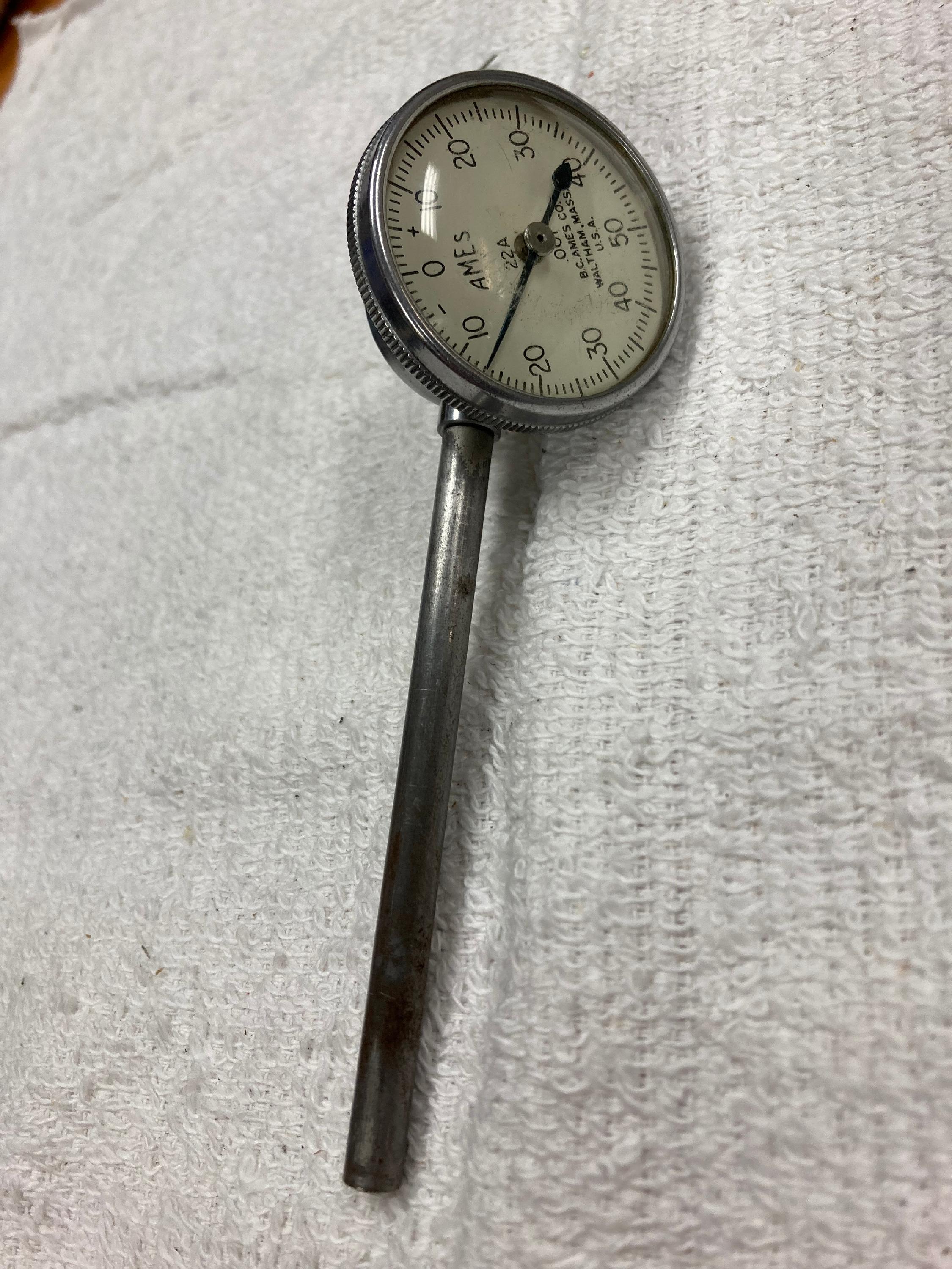 Ames 22A Jeweled Precision Dial Indicator Optical Test Equipment