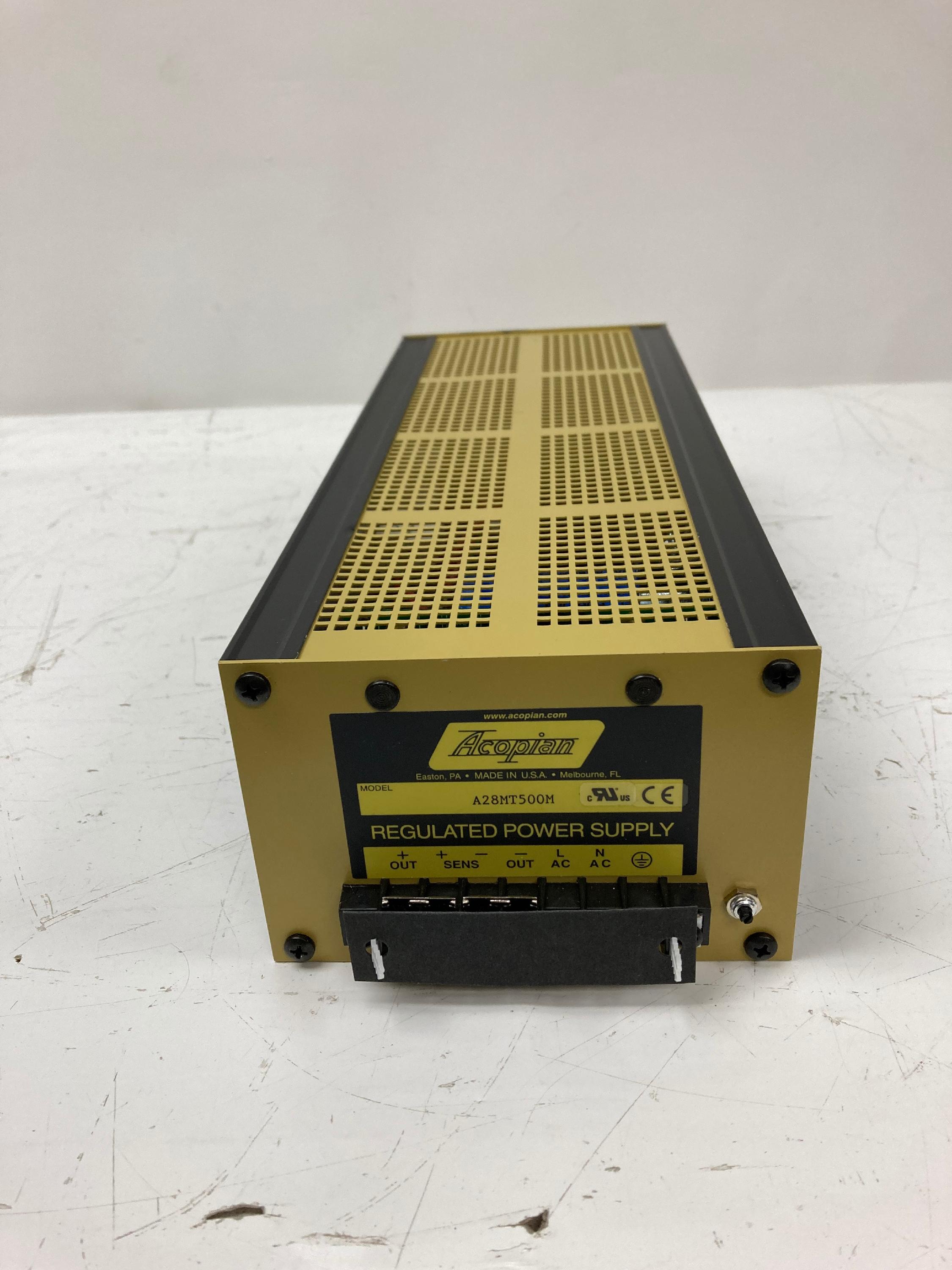 Acopian A28MT500M Regulated Power Supply Power Supplies BMI Surplus