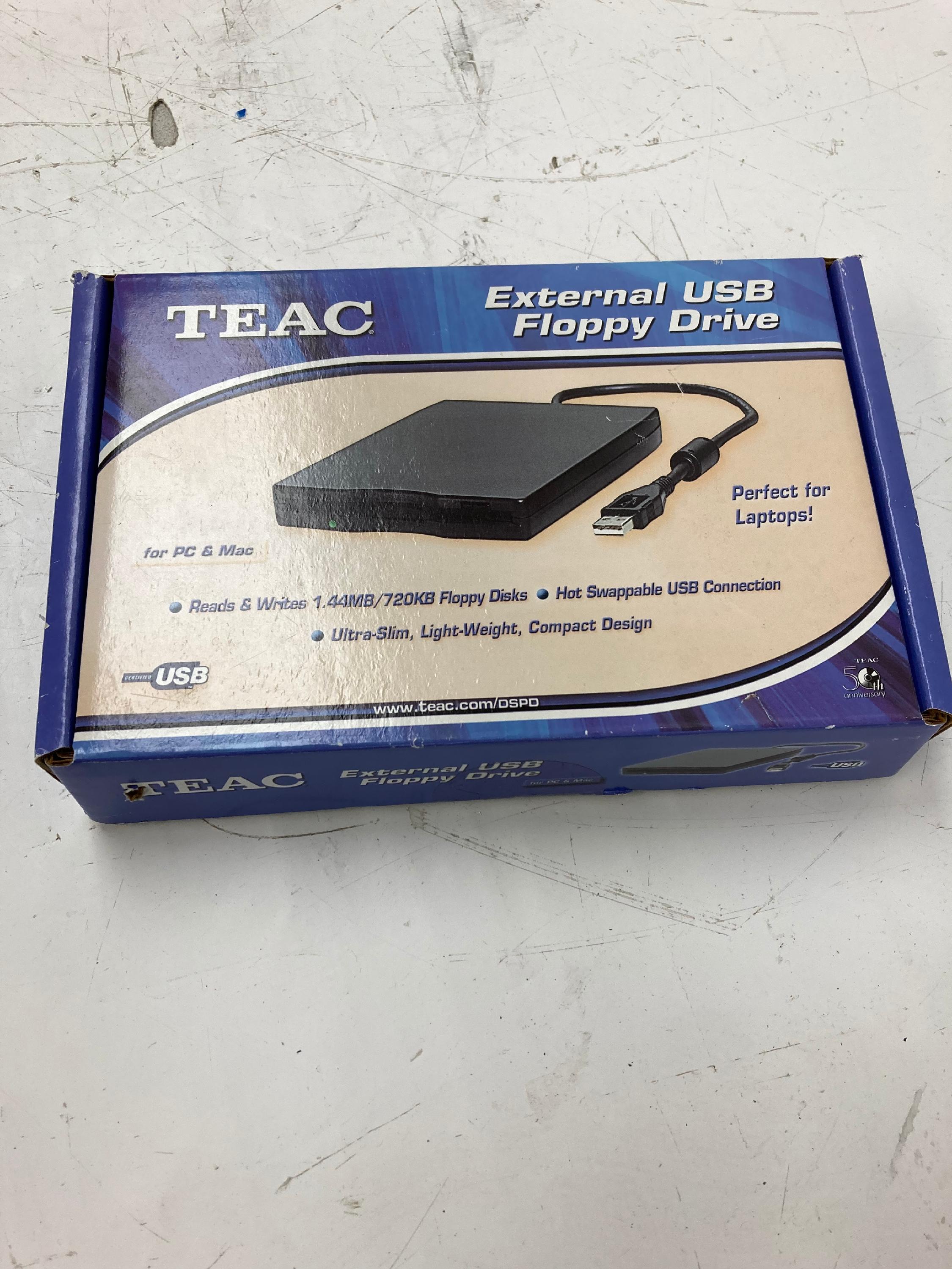 Teac External USB Floppy Drive Computer Memory BMI Surplus