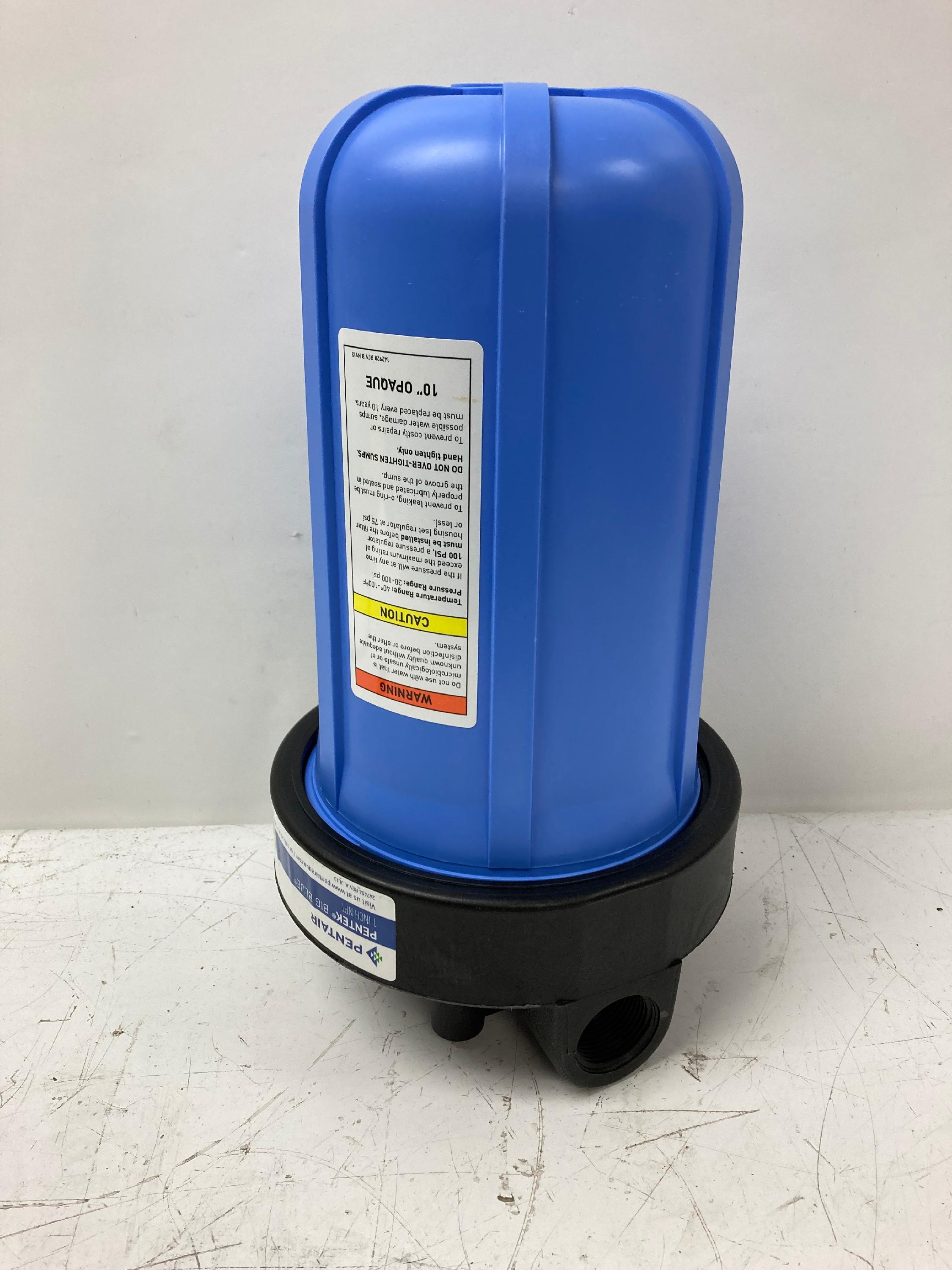 Pentair/Pentek Big Blue 1" NPT Filter Housing with Pressure Relief