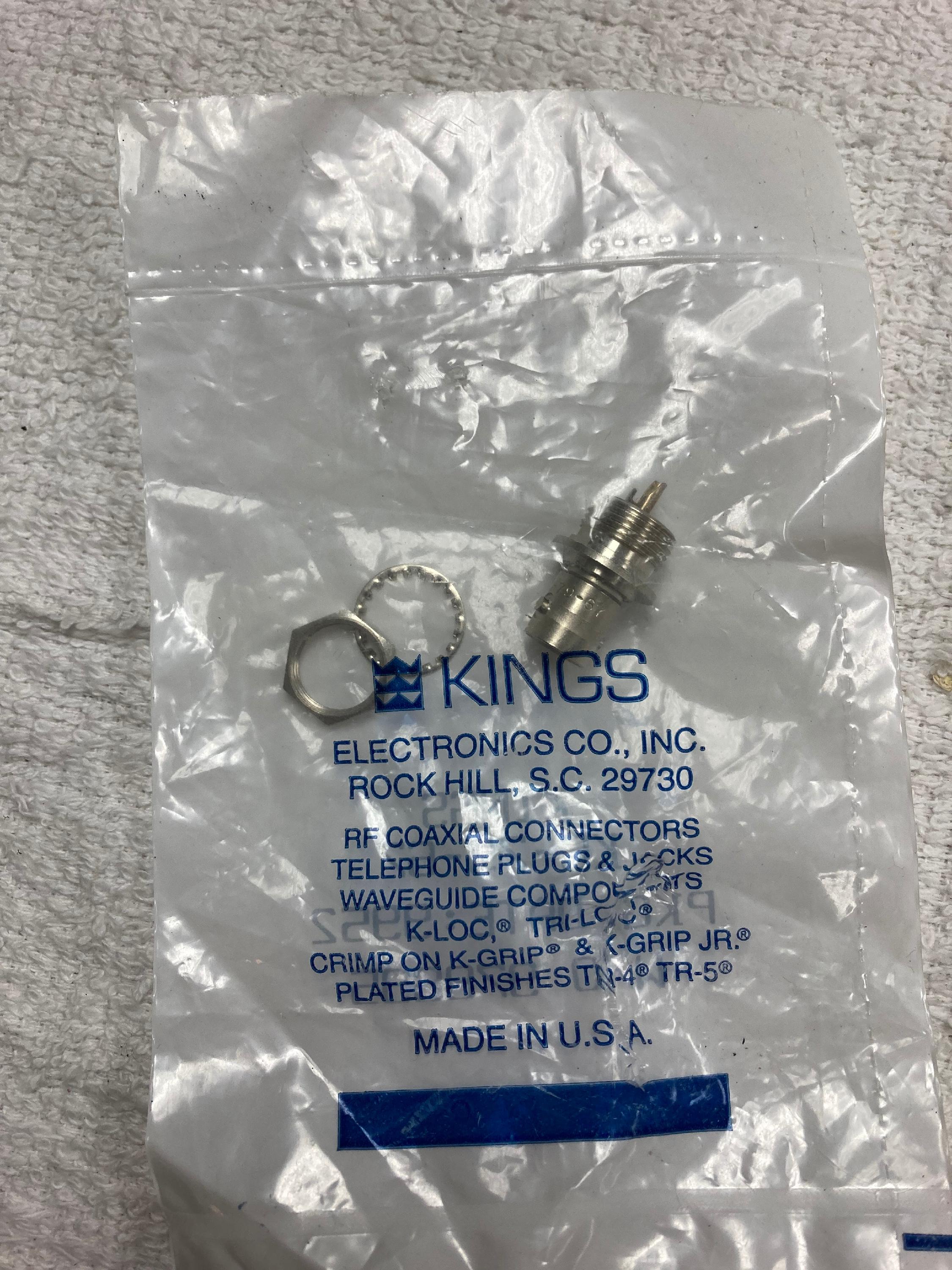 Kings Electronics RF Coaxial Connector Coaxial Connectors BMI Surplus
