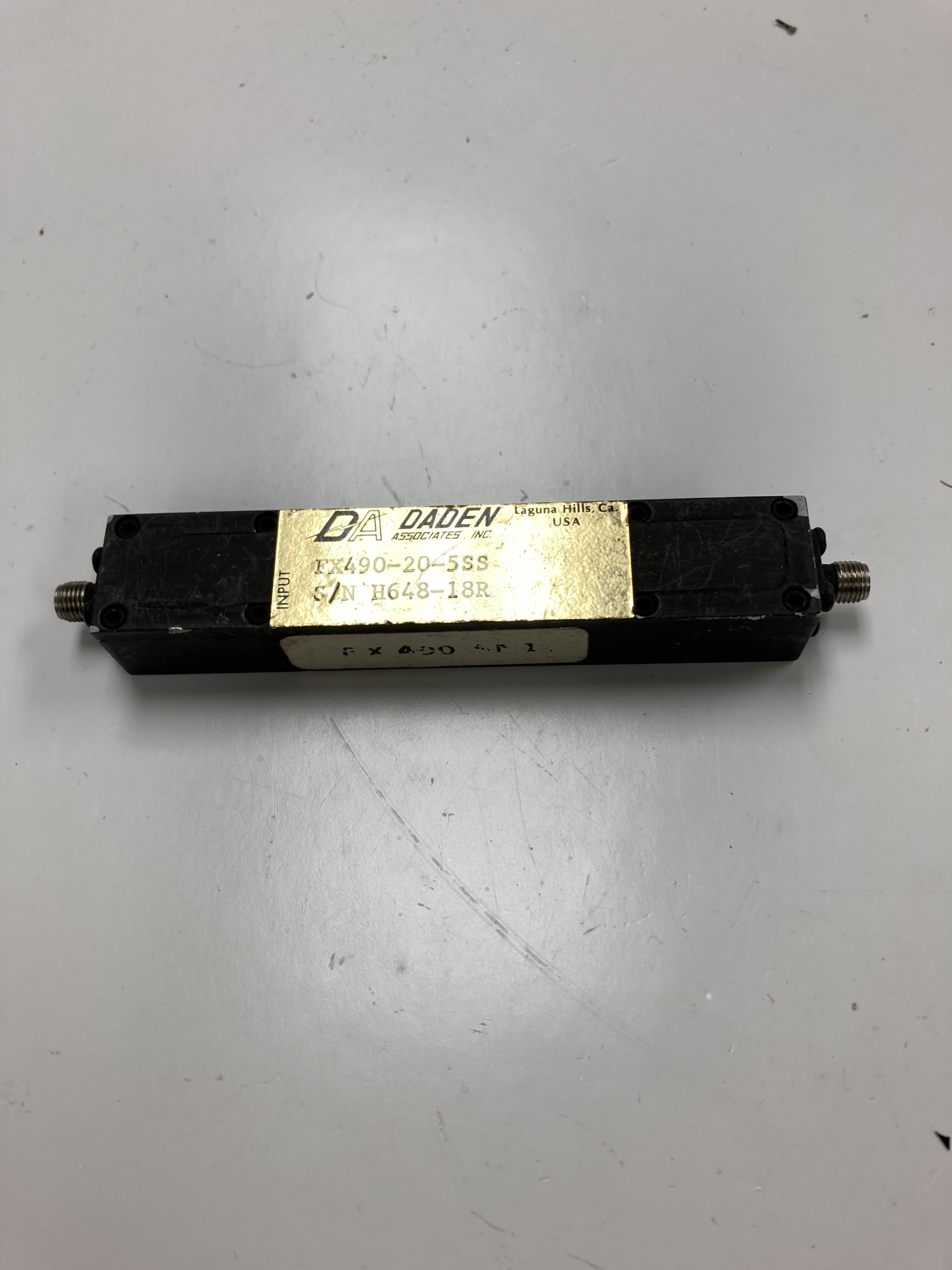 Daden FX490205SS Low Pass Filter Coaxial Microwaves BMI Surplus