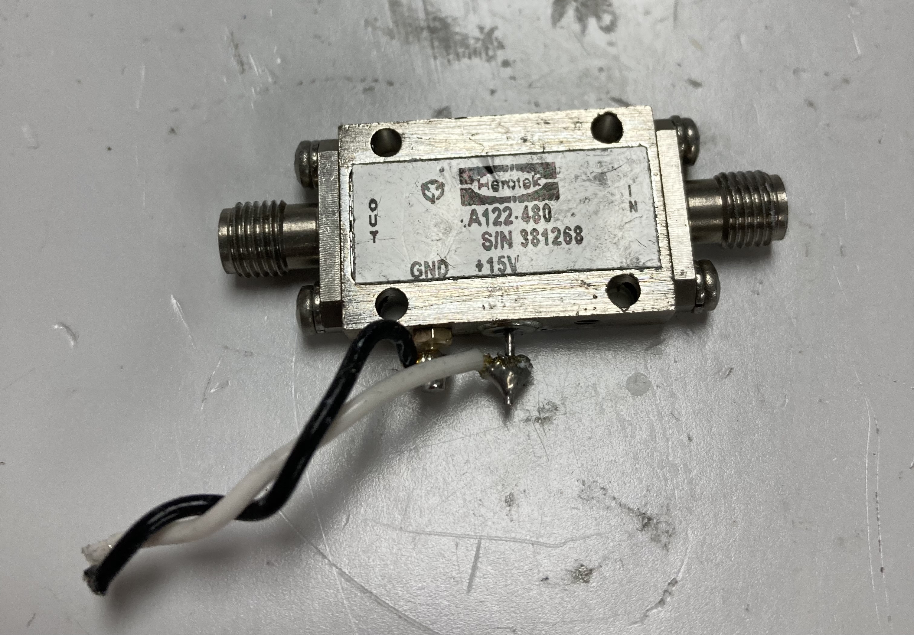 Herotek A122480 RF Amplifier Coaxial Microwaves, Microwave