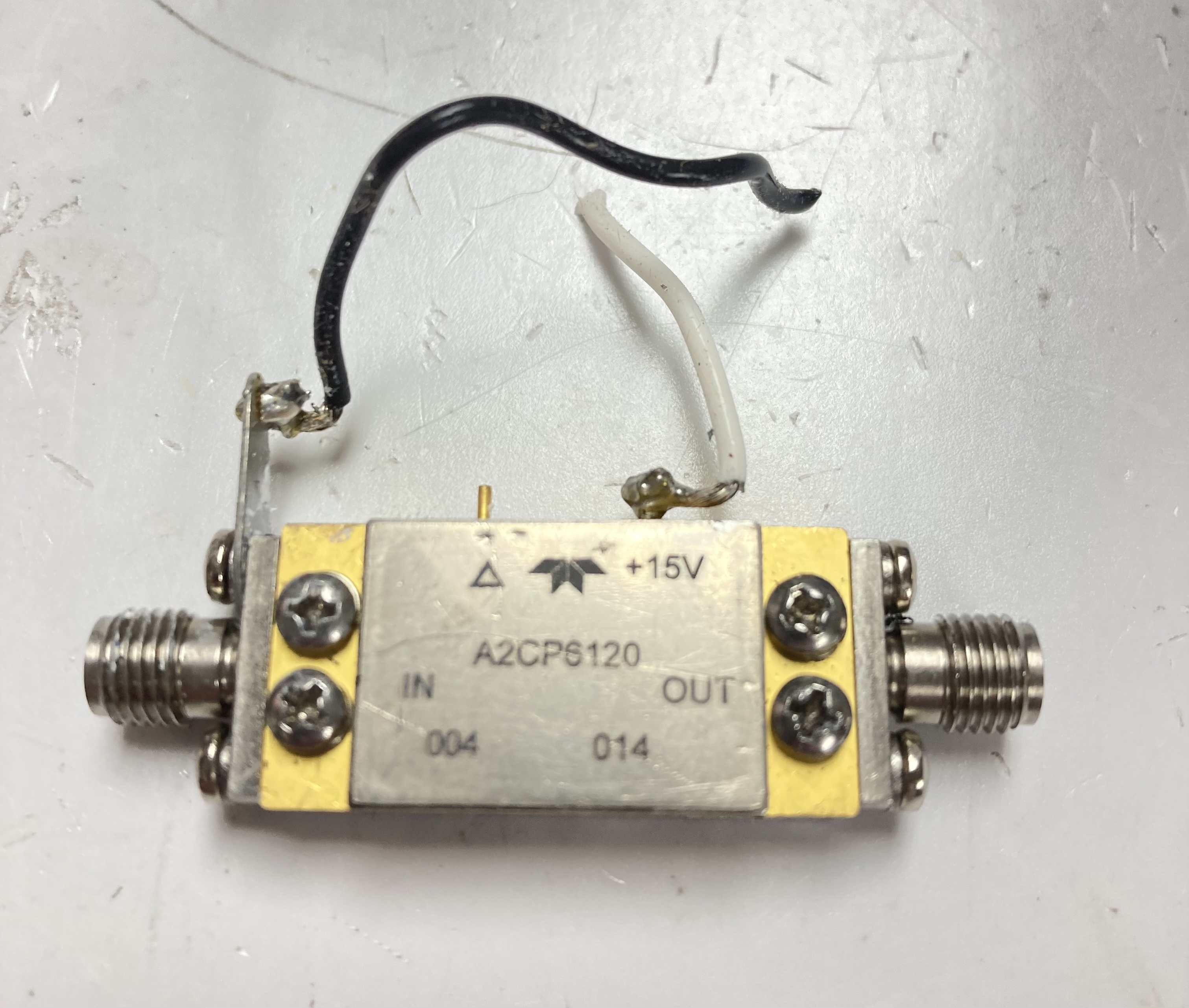 Teledyne A2CP6120 RF Amplifier Coaxial Microwaves, Microwave