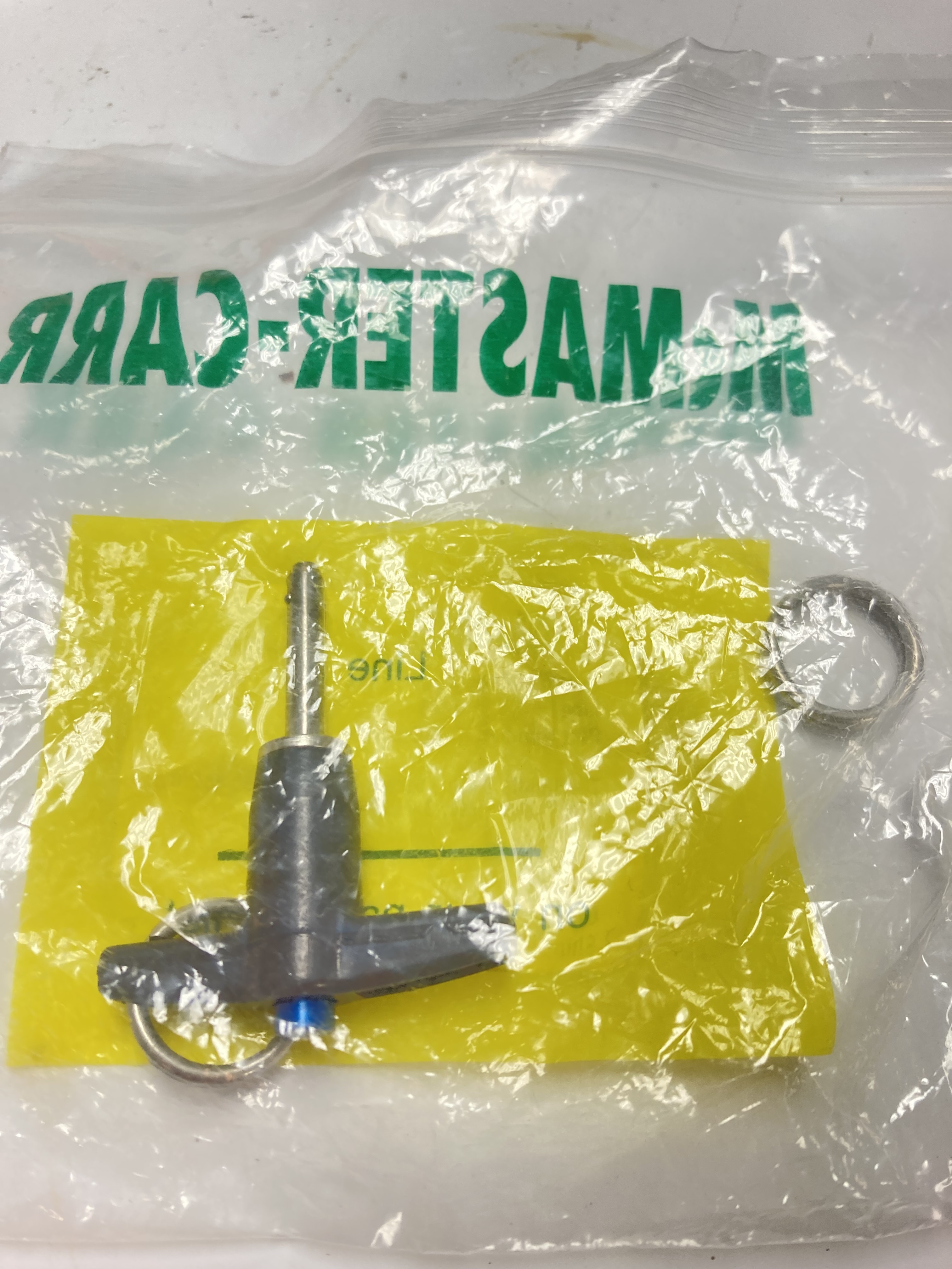 McMasterCarr THandle Push Button Quick Release Pin Hand Tools