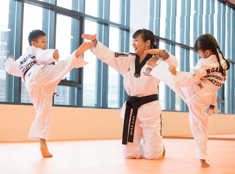 Martial arts classes for kids in Singapore Taekwondo, judo, silat and MMA