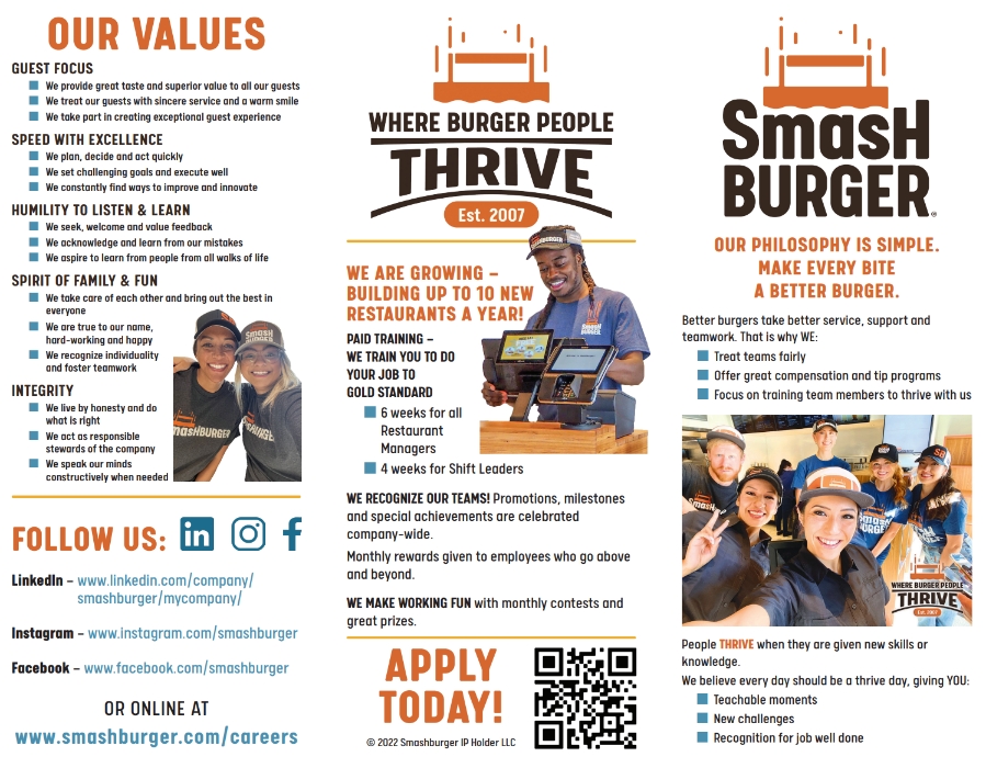 Smashburger Mission, Benefits, and Work Culture