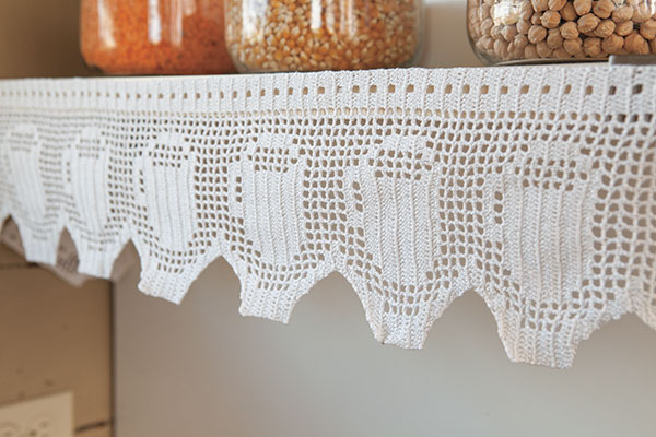 Shelf and Curtain Trim Knitting Patterns and Crochet Patterns from